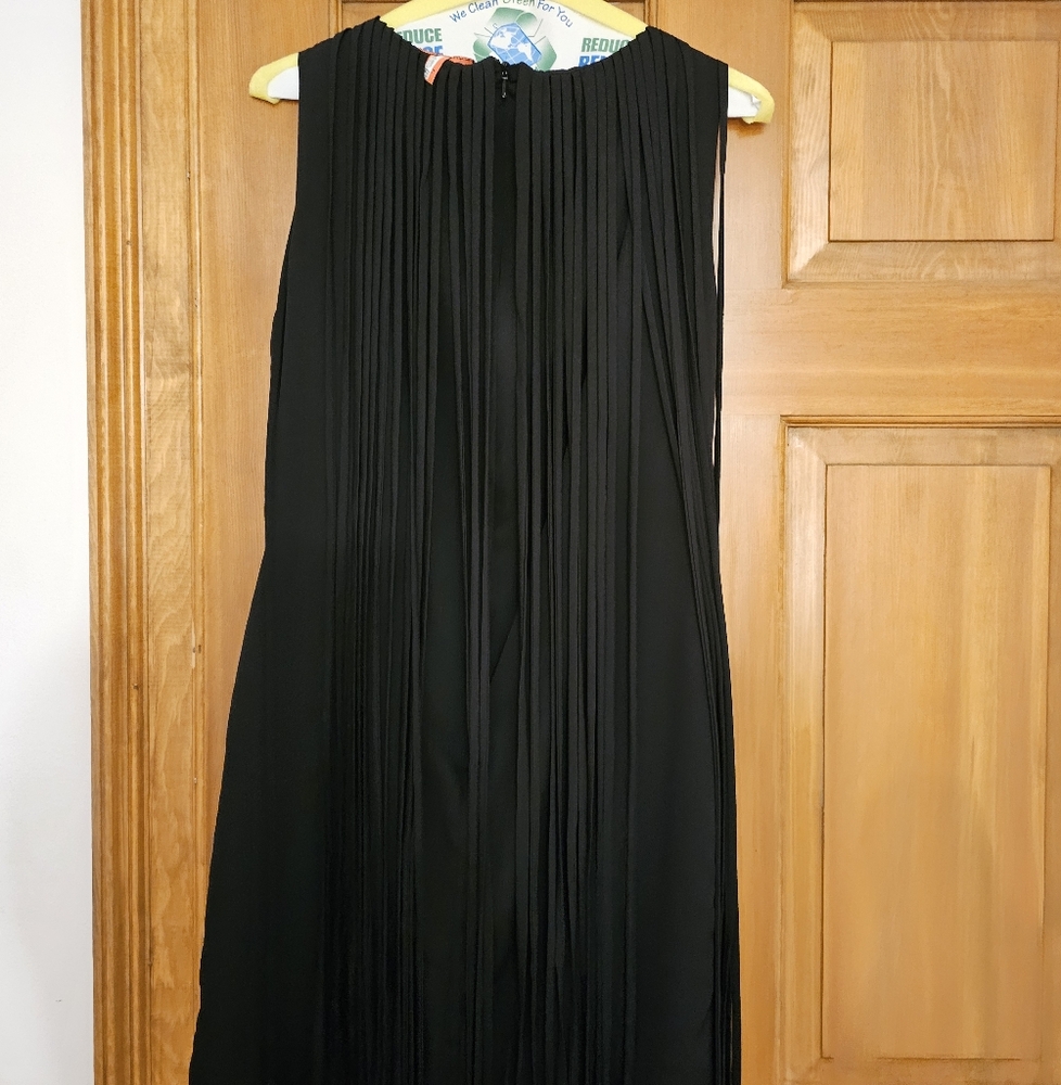 Topshop Kate Moss Black Longed Fringed Tassel Dress  - size 2 - worn once